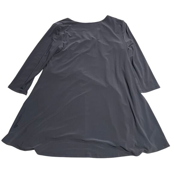 NWT Last Tango Long Sleeve Tunic Swing Top Womens Large USA Lined Gray Style 956 - Picture 5 of 11